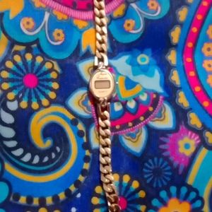 Vintage - Jacques Carpenter Women's Gold Toned Bracelet Digital Wristwatch.